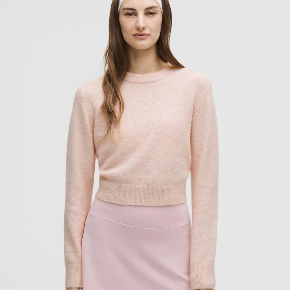 Lululemon Women Alpaca Wool-Blend Cropped Sweater